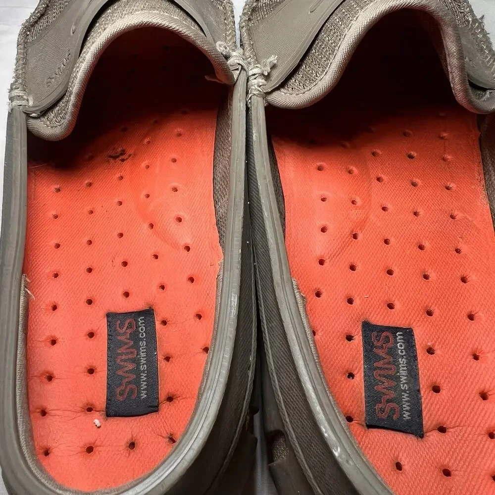 SWIMS Penny Loafers Mens Size 9 Army Green Olive Mesh Water Resistant Boat Shoes